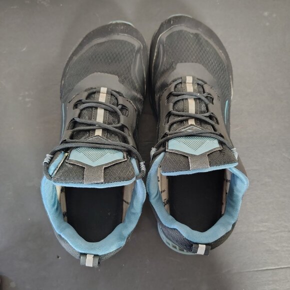 Altra Lone Peak Womens Black Blue ALL WTHR Trail Running Shoes Size 9.5 Waterpro - Picture 5 of 10
